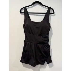 NEW Swimsuits For All Swimsuit Womens 10 Black One Piece Vacation Travel Cruise